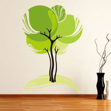 Αυτοκόλλητο τοίχου Αφηρημένο δέντρο
