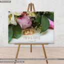 Canvas print Wedding welcome, Flowers II