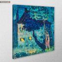 Canvas print Cottage in the woods reart, (original Alexej von Jawlensky), reproduction