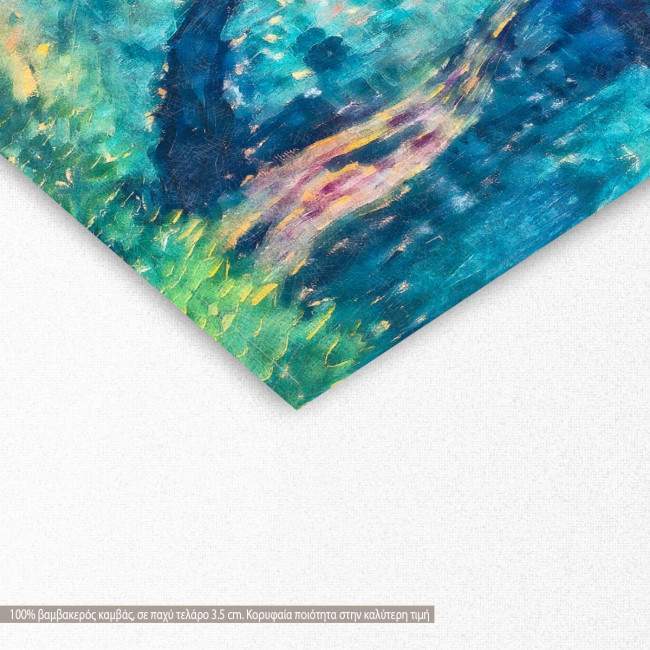 Canvas print Cottage in the woods reart, (original Alexej von Jawlensky), reproduction