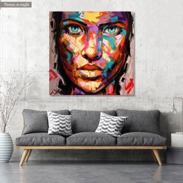Canvas print Turquoise look