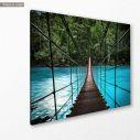 Canvas print Jungle bridge I, side