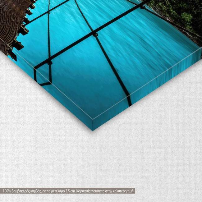 Canvas print Jungle bridge I, detail
