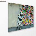Canvas print Beyond the gray curtain