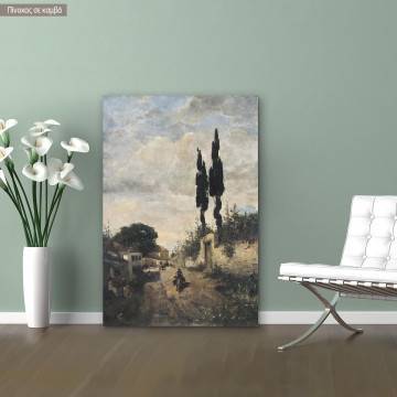 Canvas print Village in Pilio, Volanakis