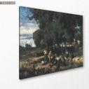 Canvas print Washing women, Volanakis, side