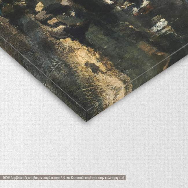 Canvas print Washing women, Volanakis, detail