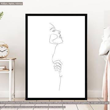 Passion line art IV, poster