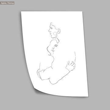 Passion line art XII, poster 2