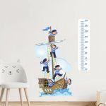 Wall stickers height measure In the forest with friends 