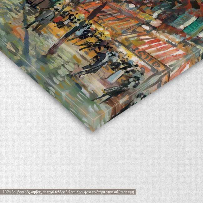 Πίνακας ζωγραφικής Paris by night, Korovin K, αντίγραφο σε καμβά, λεπτομέρεια