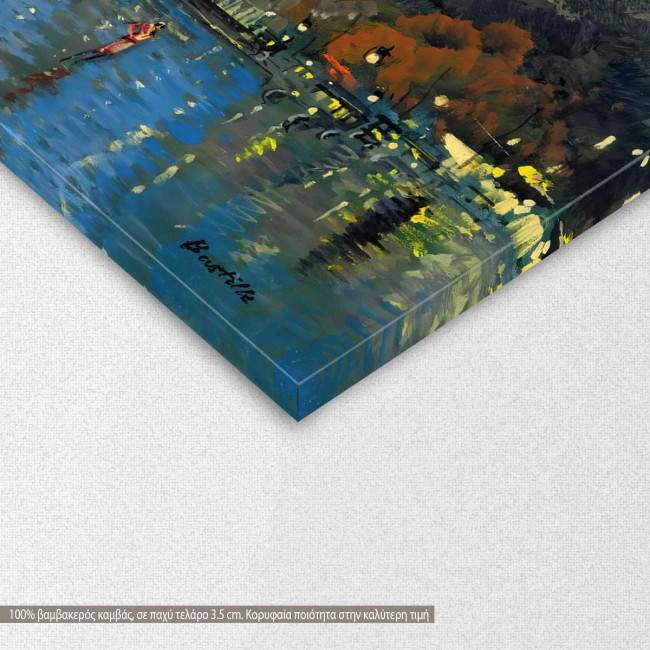 Πίνακας ζωγραφικής Bastille, Korovin K, αντίγραφο σε καμβά, λεπτομέρεια