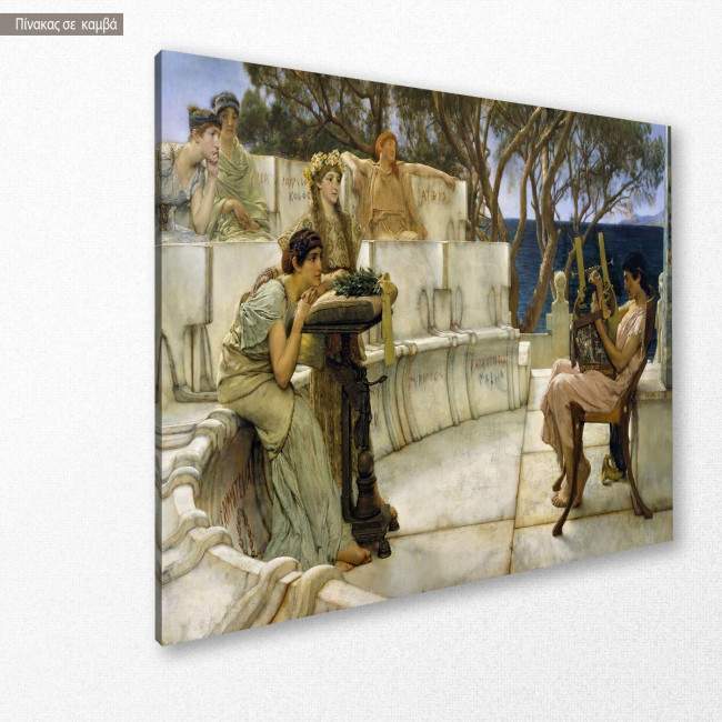 Canvas print Sappho and Alcaeus, Alma-Tadema L.