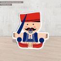 Tsolias baby  wooden figure printed