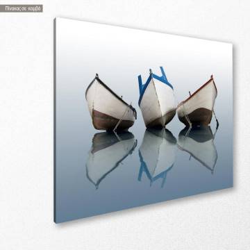 Canvas print Boats on calm water Framed canvas View 1 2
