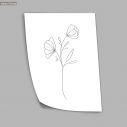 Flowers line art XVII, αφίσα