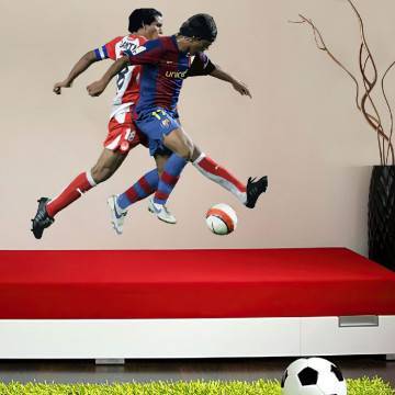 Αυτοκόλλητο τοίχου Fight for the ball καλλιτεχνική απεικόνηση 