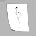 Flowers line art XXII, poster