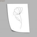 Flowers line art XXIII, poster