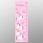 Wall stickers height measure Forest animals