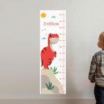 Wall stickers height measure Dinosaurs