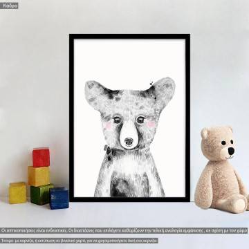 Poster Woodland baby fox