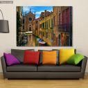Canvas print Venice, Alley way in Venice