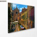 Canvas print Venice, Alley way in Venice