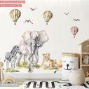 Wall stickers watercolor, Giraffe. lion and more