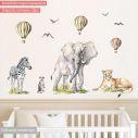 Wall stickers watercolor, Giraffe. lion and more