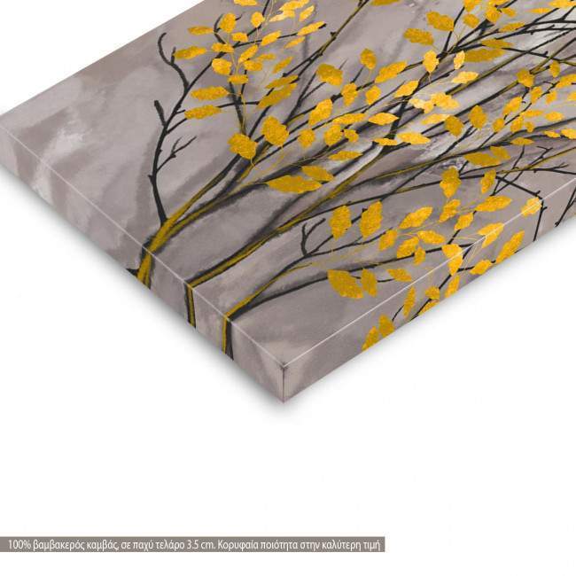 Canvas print Autumn trees watercolor 3ptych