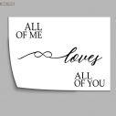 Poster All of me  loves  all of you Infinitely