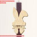 Wooden Rabbit with name for candle