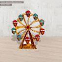 Wooden figure printed Ferris wheel
