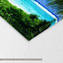 Canvas print  Palm framed  tropical beach, detail