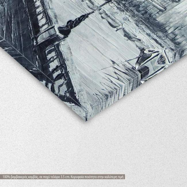 Canvas print  London in black and red, detail