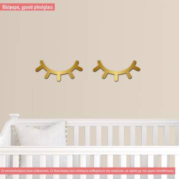 Plexiglass eye lids sleepy eyes,  decorative figure