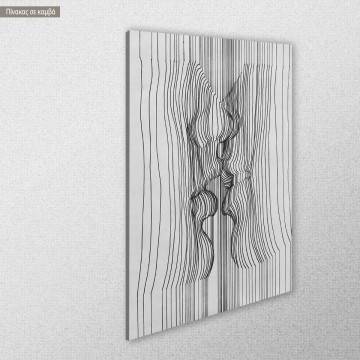 Canvas print The Doppler kiss Framed canvas View 1 2