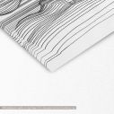 Canvas print The kiss in lines, rectangle, detail
