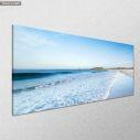 Canvas print Blue beach I, panoramic