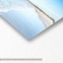 Canvas print Blue beach I, panoramic