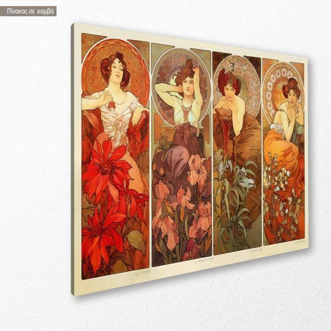 Canvas print The precious stones by Mucha A.