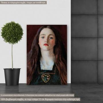 Πίνακας σε καμβά προσφορά 50x70 cm Portrait of a girl, Millais J. E