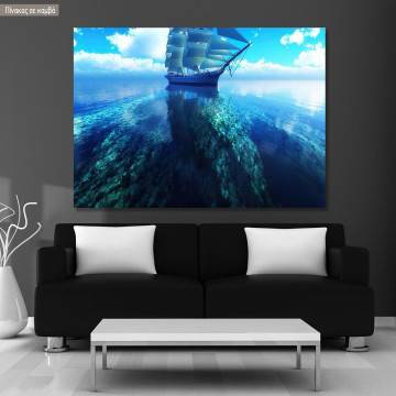 Canvas print In blue waters