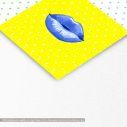 Canvas print Pop art lips