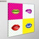 Canvas print Pop art lips