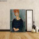Canvas print Woman with a necklace, Modigliani A.