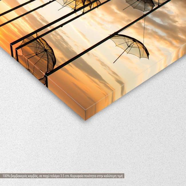 Canvas print Umbrellas Thessaloniki I