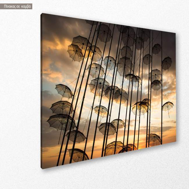 Canvas print Umbrellas Thessaloniki I