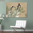Πίνακας σε καμβά Cranes, Japanese scenery